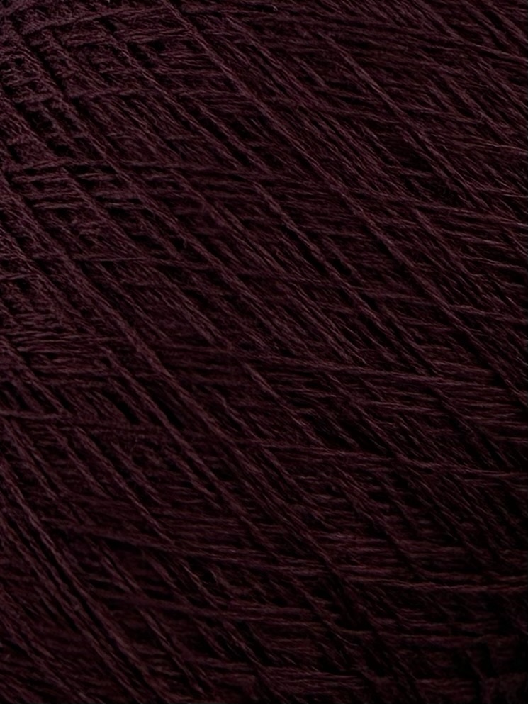 Loro Piana Lana Cash Nm 2/18 – Fil 90% Laine Mérinos 10% Cachemire col. Prune foncé photo 3